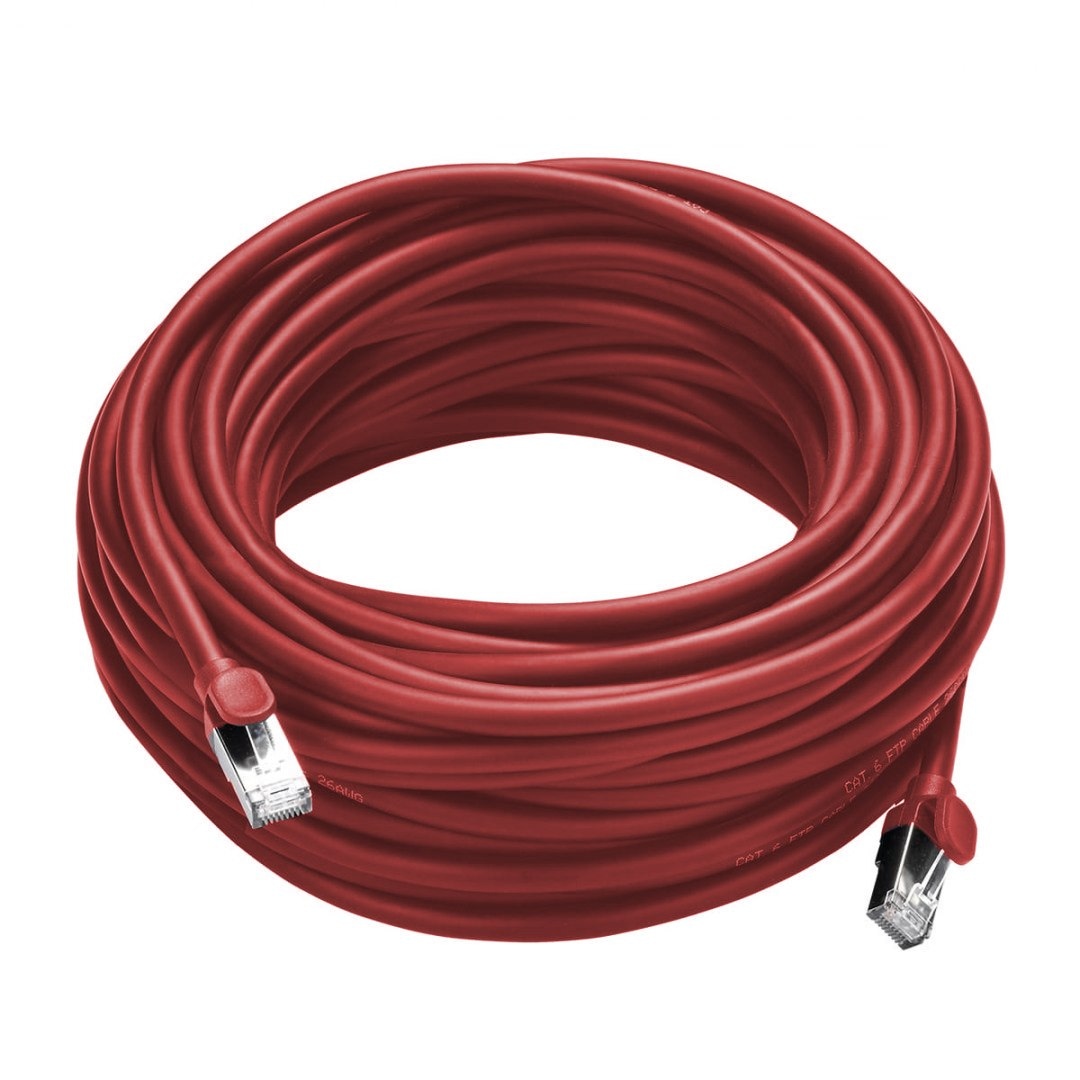 FIBERM Patchcord CAT6 20m czerwony