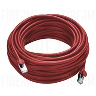 Patchcord FIBERM CAT6 10m Rojo