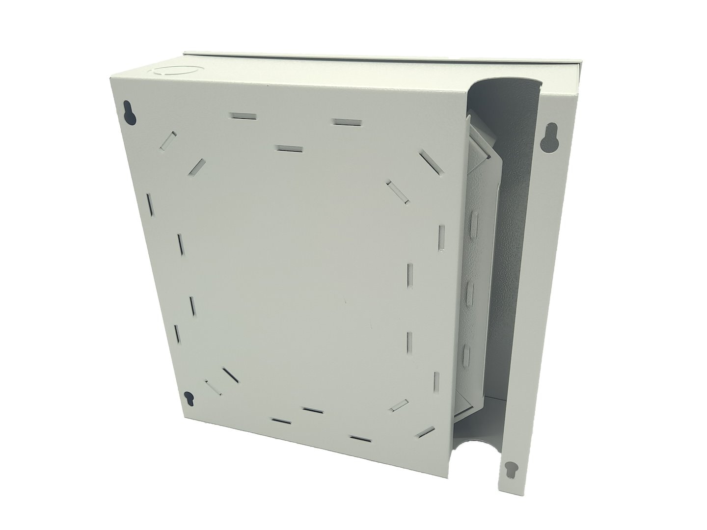 FIBERM Przełącznica dostępowa PD 30/30/10 z polem komutacyjnym 18 x SC Duplex i podcięciem do instalacji na istniejące okablowanie / rury