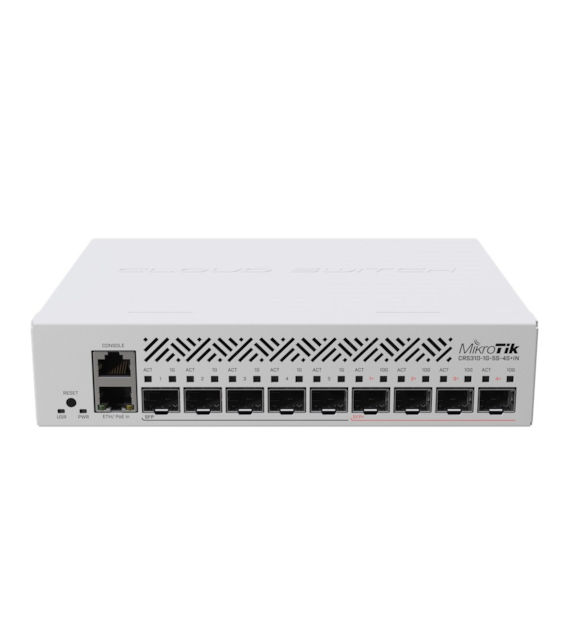 MikroTik CRS310-1G-5S-4S+IN Switch 1x RJ45 1000Mb/s, 5x SFP, 4x SFP+, RouterOS L5