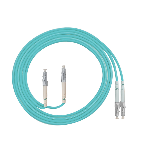 FIBERM Patchcord LC/UPC-LC/UPC 0,5m Multi Mode Duplex włókno OM3 3,0mm PVC