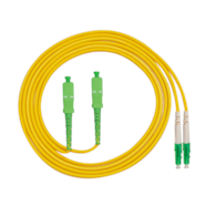 FIBERM Patchcord SC/APC-LC/APC 10m Single Mode Duplex włókno G652D 2,0mm PVC