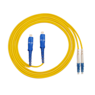 FIBERM Patchcord SC/UPC-LC/UPC 10m Single Mode Duplex włókno G652D 3,0mm PVC