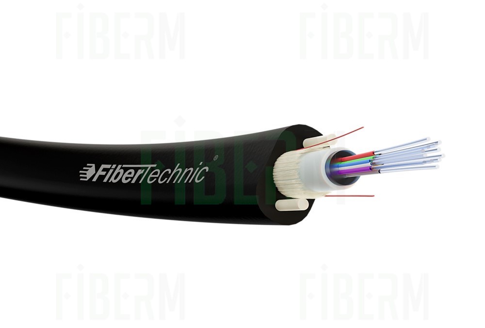 Fibertechnic Kabel światłowodowy AERO FLAT Z-XOTKtcdp 24J 1,7kN, 1Tx24F, span 70m