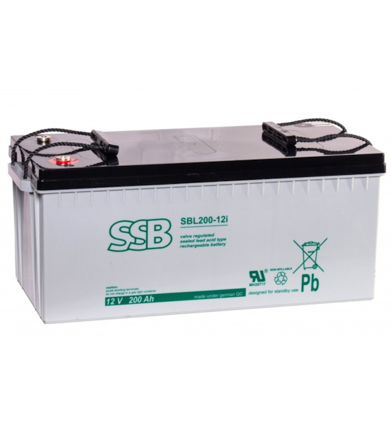 Akumulator SBL 200-12i 12,00V 200,00Ah gwint wewnętrzny M8