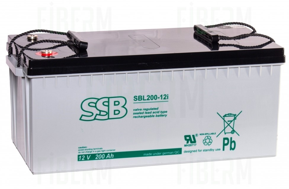 Akumulator SBL 200-12i 12,00V 200,00Ah gwint wewnętrzny M8