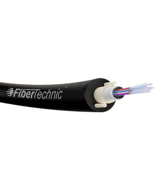 Fibertechnic Kabel światłowodowy mini ADSS Z-XOTKtcdDb 2J 0,8kN SPAN50m 3,7mm (szpula 2000m)