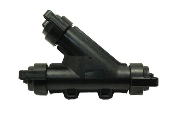 Trójnik do rury 40mm dwudzielny, Y 45 stopni ,rozgałęzienie rurociągu HDPE