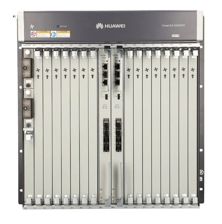 Huawei MA5800 X15 OLT 10GE, Zasilanie DC, 2x MPLA, 2x PILA