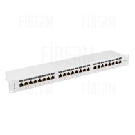 LANBERG Patch Panel 24 porty 1U CAT6A ekranowany szary