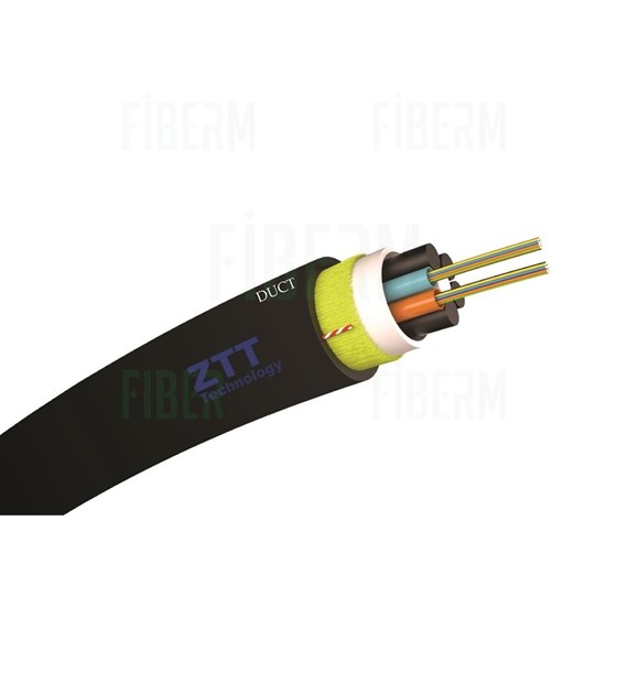 ZTT Kabel światłowodowy kanalizacyjny DUCT 72J (6T12F) 1200N, średnica 6,8mm