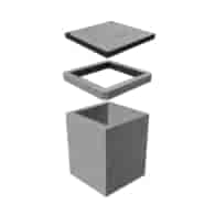 Cable Well SK-1 Κατηγορία B125 Διθέσιο με Πλαίσιο και Πλήρη Κάλυψη