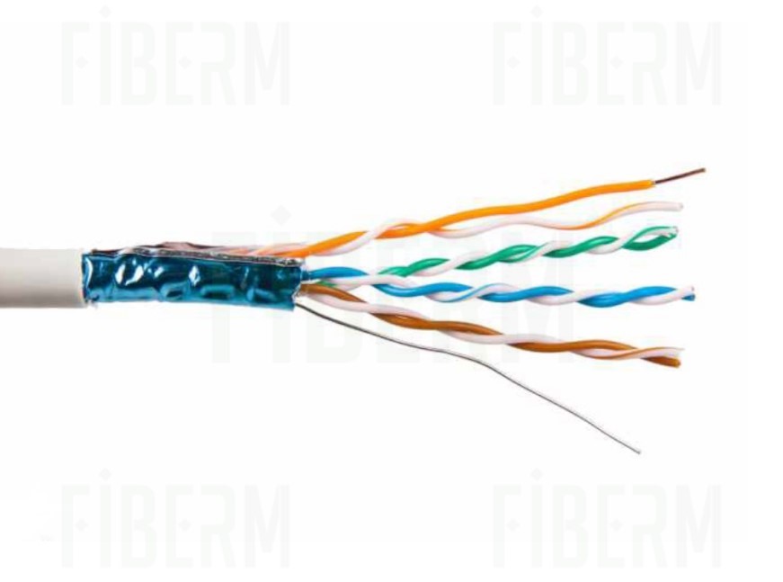 SYNAPTIC Stíněný vnitřní instalační kabel F/UTP CAT5E PVC 305m krabice Eca