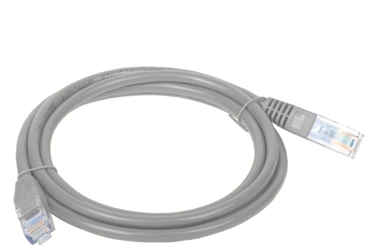 FIBERM Patchcord CAT5E 1M Szary