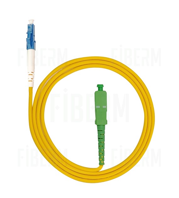 FIBERM Patchcord SC/APC-LC/UPC 2m Jednojezgreni Duplex G652D optički kabel 2