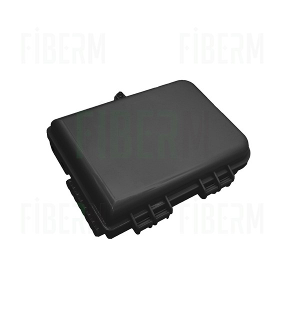 FIBERM MDU Fiber Optic Splice Box B16 port uncut black