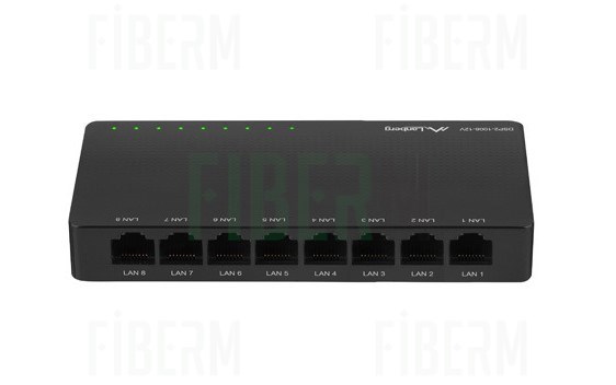 Switch No Administrado LANBERG DSP2 1008 12v 8x 1GB/s Sobremesa