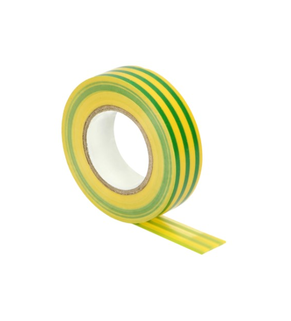 STALCO Taśma izolacyjna żółto zielona 20m