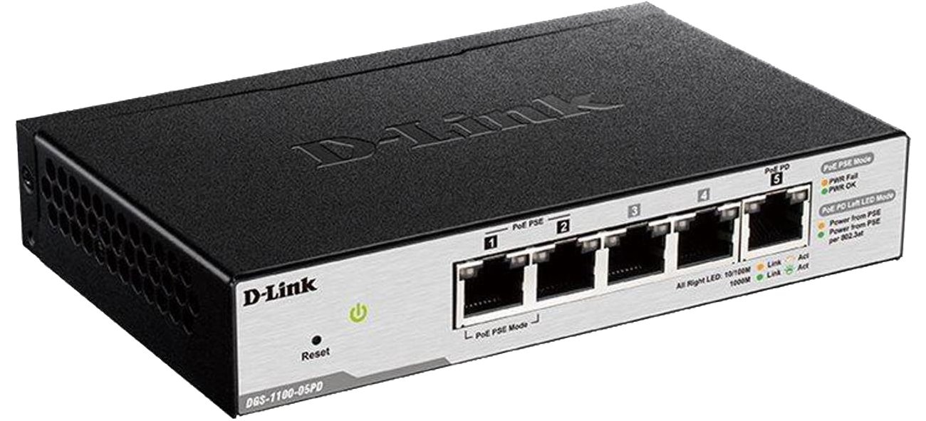 D-LINK DGS-1100-05PD Switch Smart 5 x 10/100/1000 PoE
