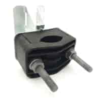 Adjustable single bracket on a pole for pipes 25-46mm