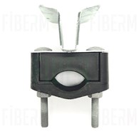 Soporte simple ajustable en poste para tubos de 25-46mm