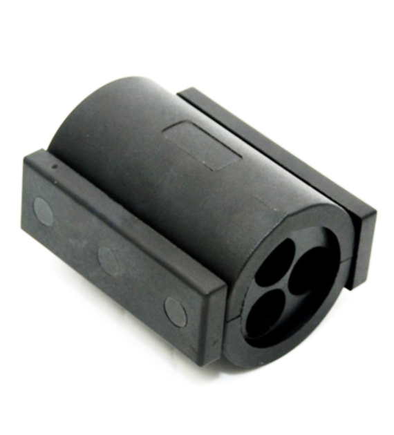 Złączka końcowa (Jackmoon), uszczelniająca do rury 40 mm, otwory: 3x14 mm