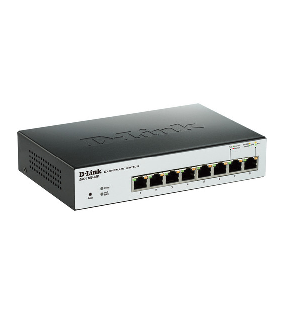 D-LINK DGS-1100-08P Switch Smart 8 x 10/100/1000 PoE