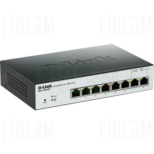 D-LINK DGS-1100-08P - Έξυπνος Διακόπτης 8 x 10/100/1000 PoE