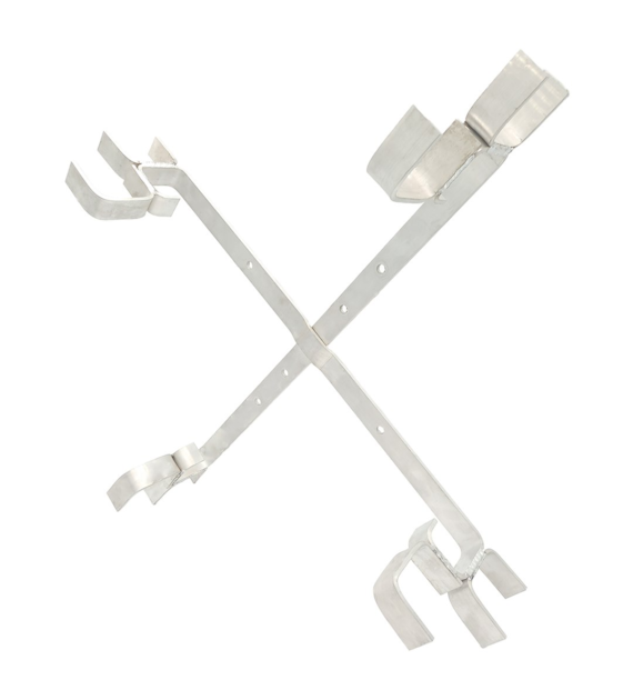 FIBERM Podwójny stelaż zapasu kabla 600x600x100 z uszami do kabla DROP