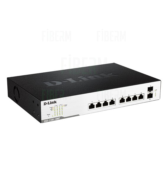 D-LINK DGS-1100-10MP - Smart Switch 8 x 10/100/1000 PoE 2 x SFP