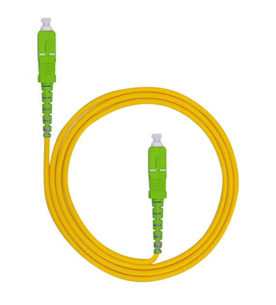 FIBERM Patchcord SC/APC-SC/APC 5m Single Mode Simplex włókno G652D 2,0mm PVC