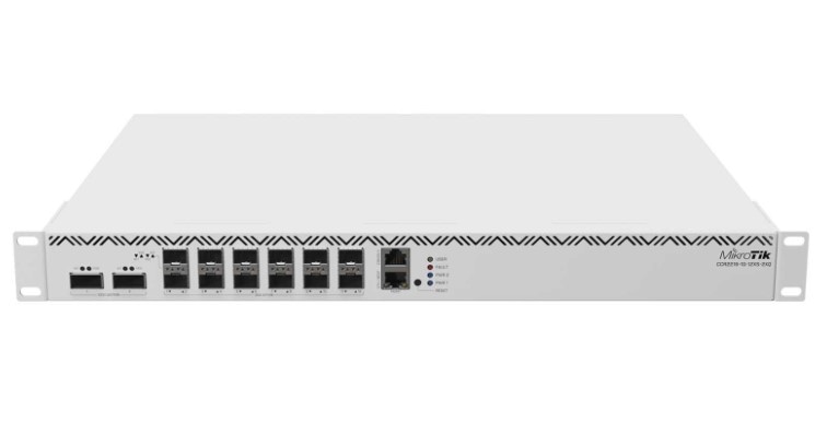 MikroTik Cloud Core Router CCR2216-1G-12XS-2XQ 12x SFP28, 2x QSFP28, 1x RJ45 1000Mb/s, 2x M.2 SATA