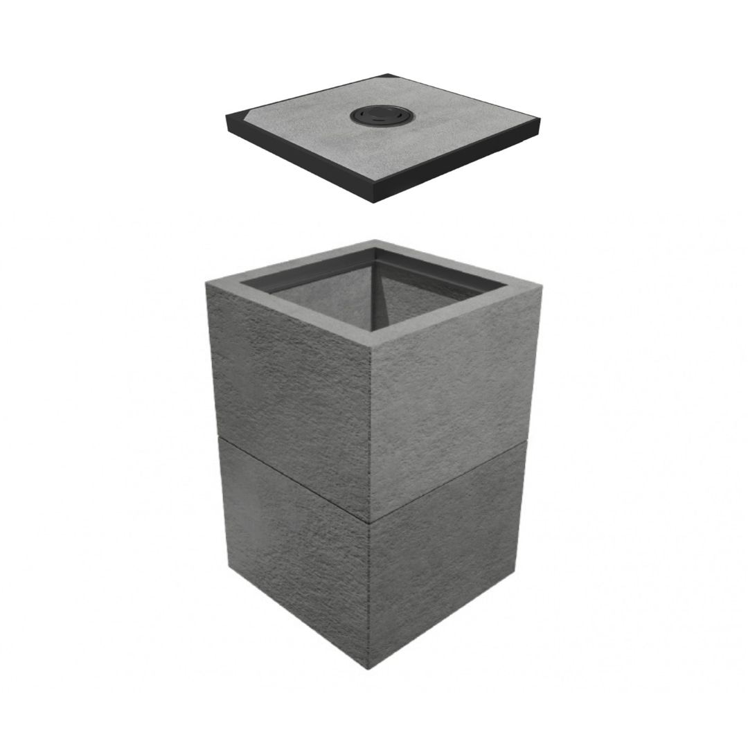 Studnia kablowa SK-1 klasa A15 dwuelementowa / dwuczęściowa z wbetonowaną ramą w części górnej+ pokrywa wentylowana