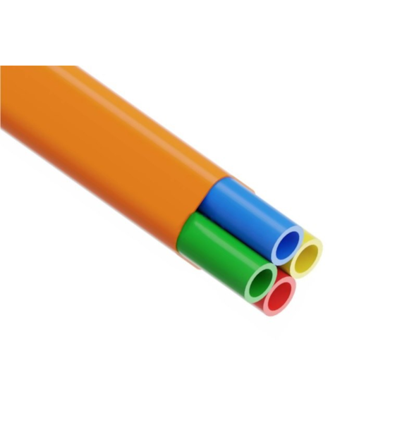 Wiązka / pakiet mikrorurek HDPE 4 x FI 12/8mm do instalacji bezpośrednio w ziemi