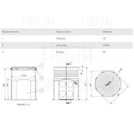 Καλωδιακός πηγάδι Polyethylene SK-680