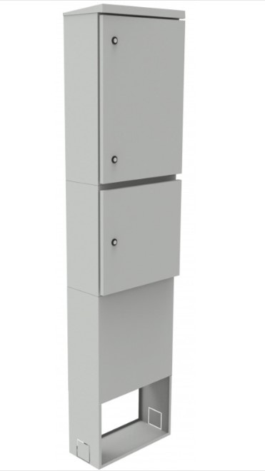 Słupek zewnętrzny światłowodowy modułowy typu SZS-43/185/20 72J + Zapas Kabla na mufę