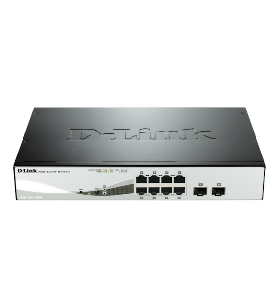 D-LINK DGS-1210-08P Switch Smart 8 x 10/100/1000 PoE + 2 x SFP