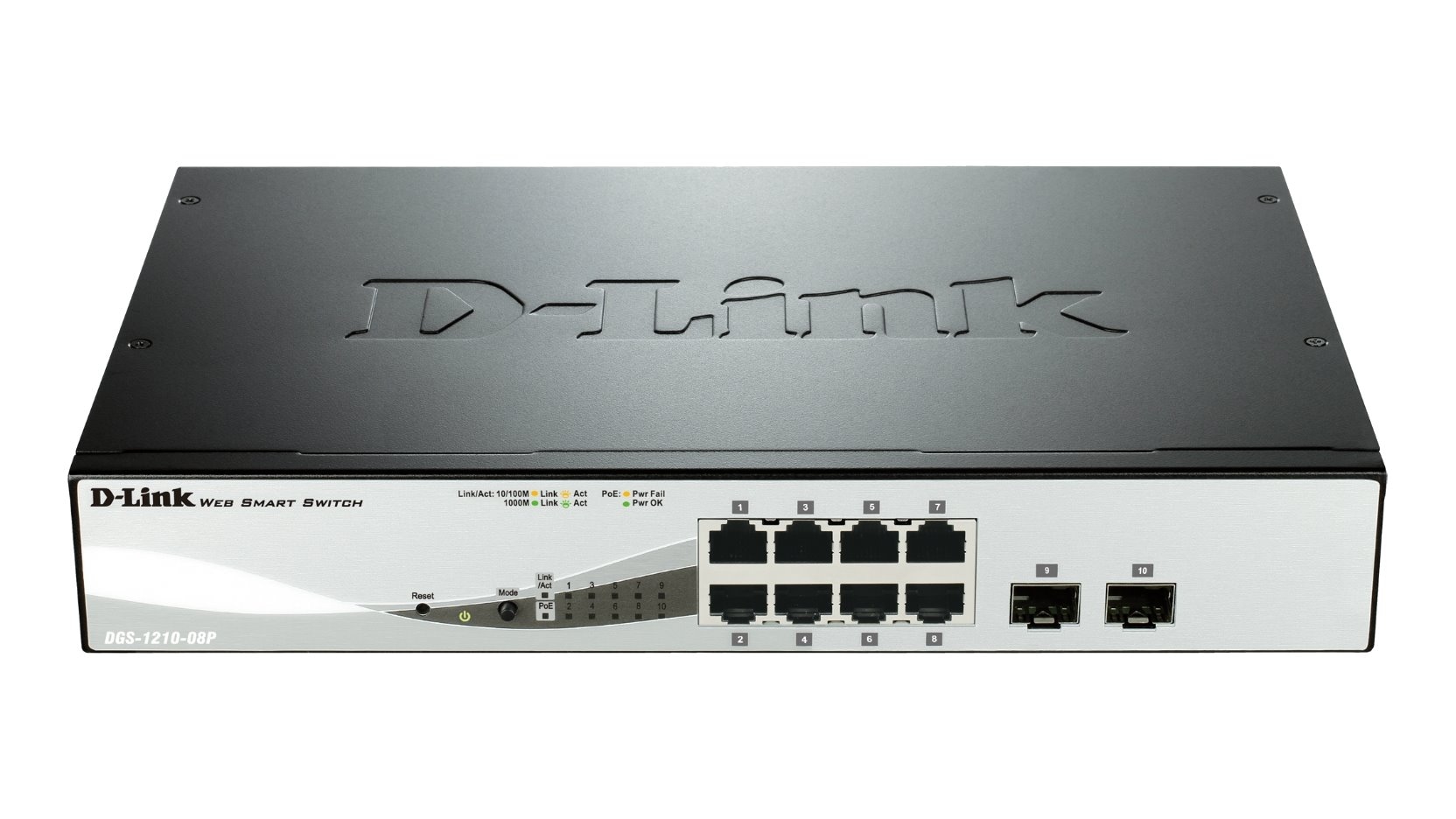 D-LINK DGS-1210-08P Switch Smart 8 x 10/100/1000 PoE + 2 x SFP