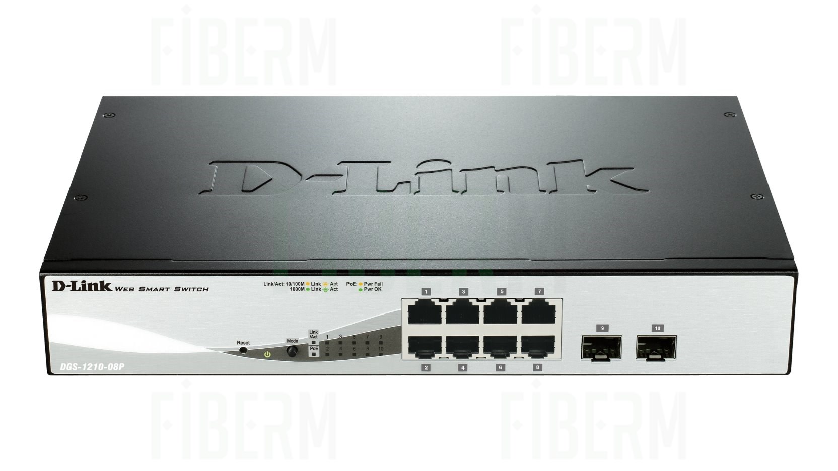 D-LINK DGS-1210-08P - Smart Switch 8 x 10/100/1000 PoE + 2 x SFP