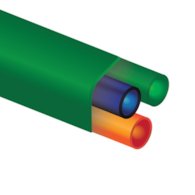 Wiązka/pakiet mikrorurek 3x12/8 mm, zielona