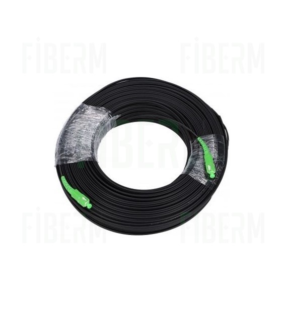 Cable de Fibra Óptica SOLARIX DROP1000 2J 100 metros con conectores SC/APC-SC/APC