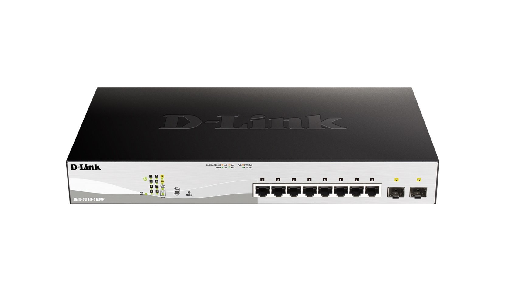 D-LINK DGS-1210-10MP Switch Smart 8 x 10/100/1000 PoE + 2 x SFP