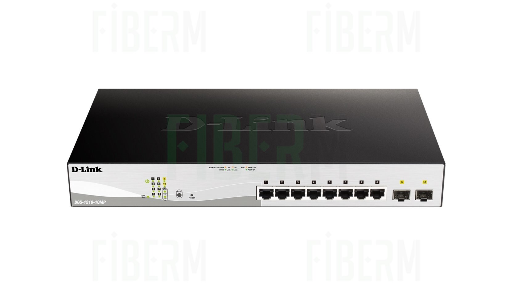 D-LINK DGS-1210-10MP - Smart Switch 8 x 10/100/1000 PoE + 2 x SFP