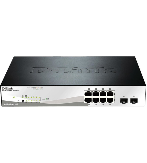 D-LINK DGS-1210-10P Switch Smart 8 x 10/100/1000 PoE + 2 x SFP