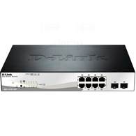 D-LINK DGS-1210-10P: Switch inteligente con 8 puertos 10/100/1000 PoE y 2 puertos SFP