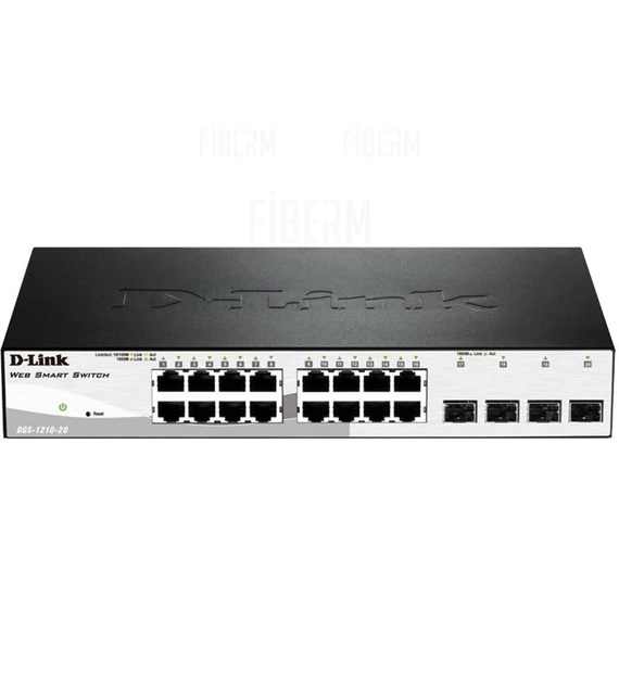 D-LINK DGS-1210-20 - Smart Switch 16 x 10/100/1000 + 4 x SFP