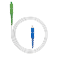FIBERM Patchcord SC/APC-SC/UPC 10m Single Mode Simplex wółkno G657B3 3,0mm PCV white