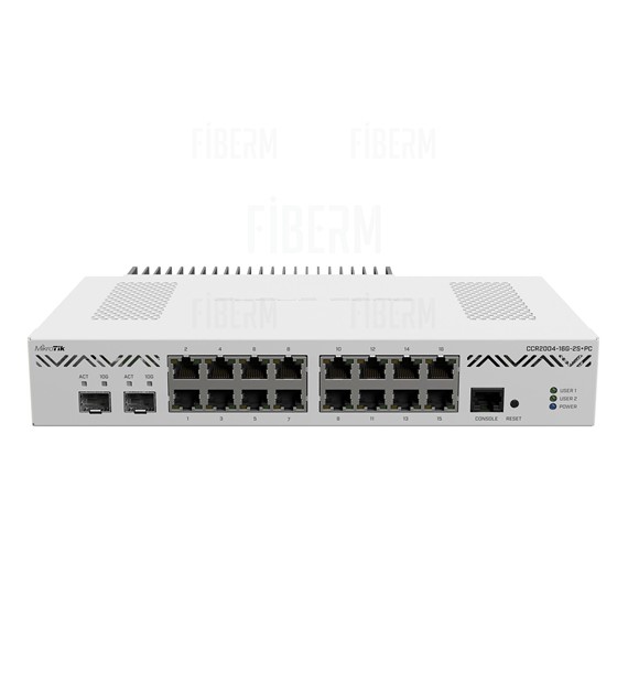 Mikrotik Cloud Core Router CCR2004-16G-2S+PC 16x 1G Ethernet 2 x 10G SFP+ 10Gb/s