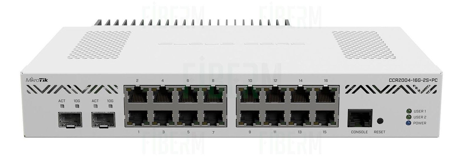 Router MikroTik Cloud Core Router CCR2004-16G-2S+PC 16x Ethernet 1G 2 x SFP+ 10Gb/s
