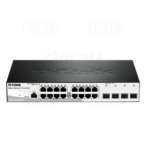 D-LINK DGS-1210-20/ME: Switch inteligente con 16 puertos 10/100/1000 y 4 puertos SFP